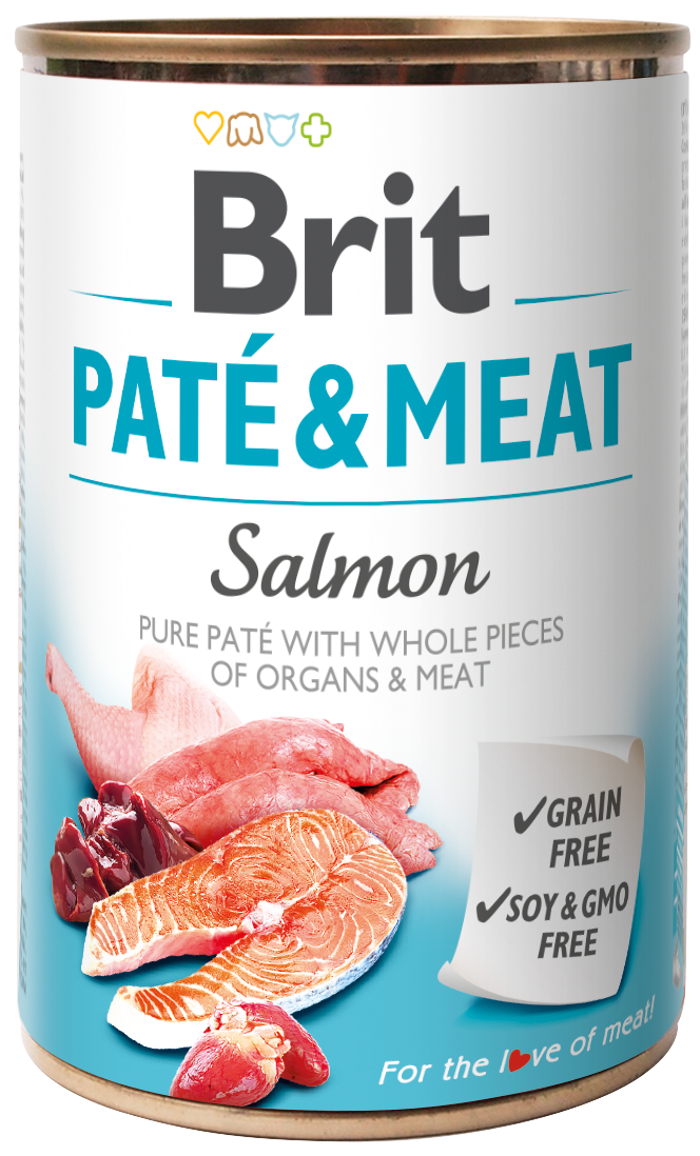 Brit® Dog Cans Pate&Meat Salmon 800gr