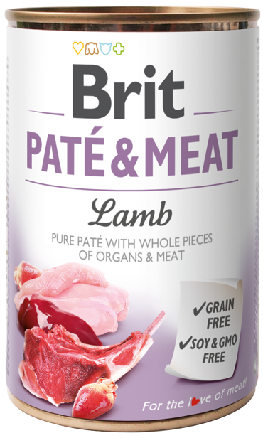 Brit® Dog Cans Pate&Meat Lamb 800gr