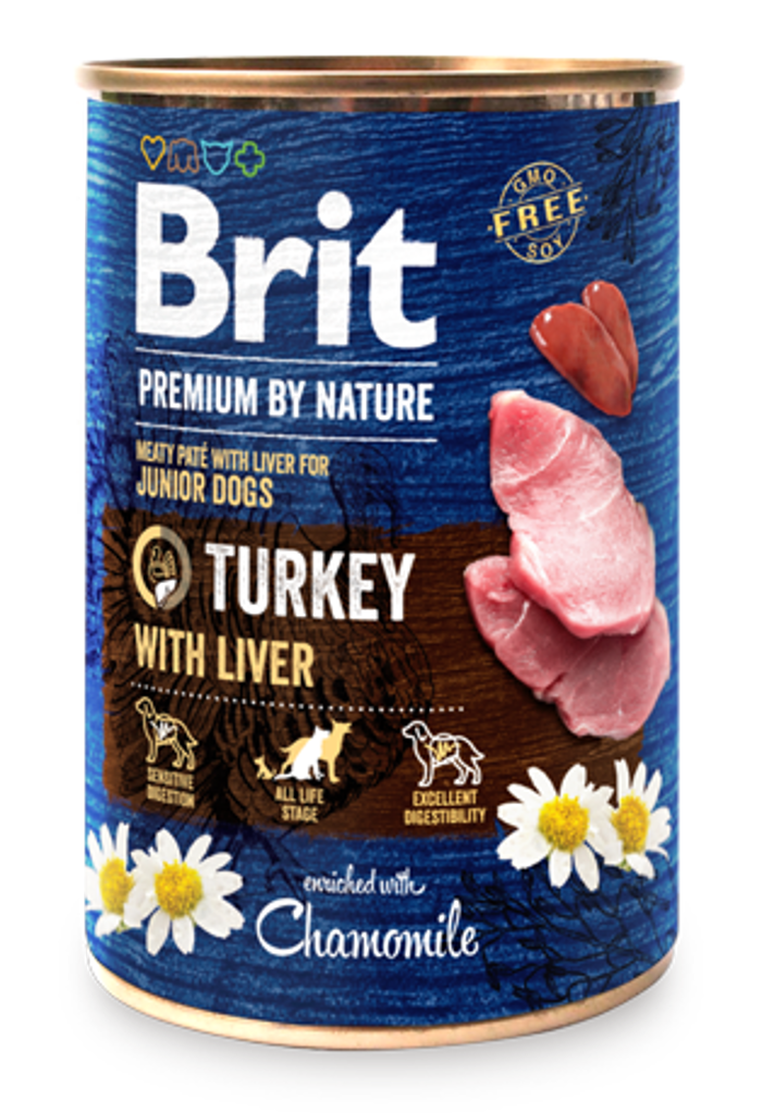 Brit Premium By Nature® Dog Cans Turkey with Liver 400gr