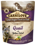 Carnilove® Dog Pouches Quail with Yellow Carrot 300gr