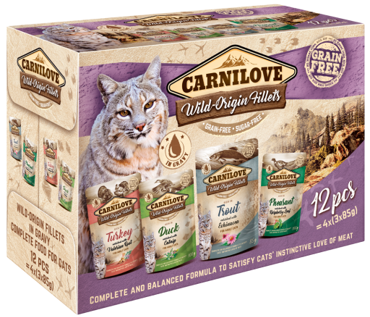 Carnilove® Cat Pouches Multipack 12x85gr