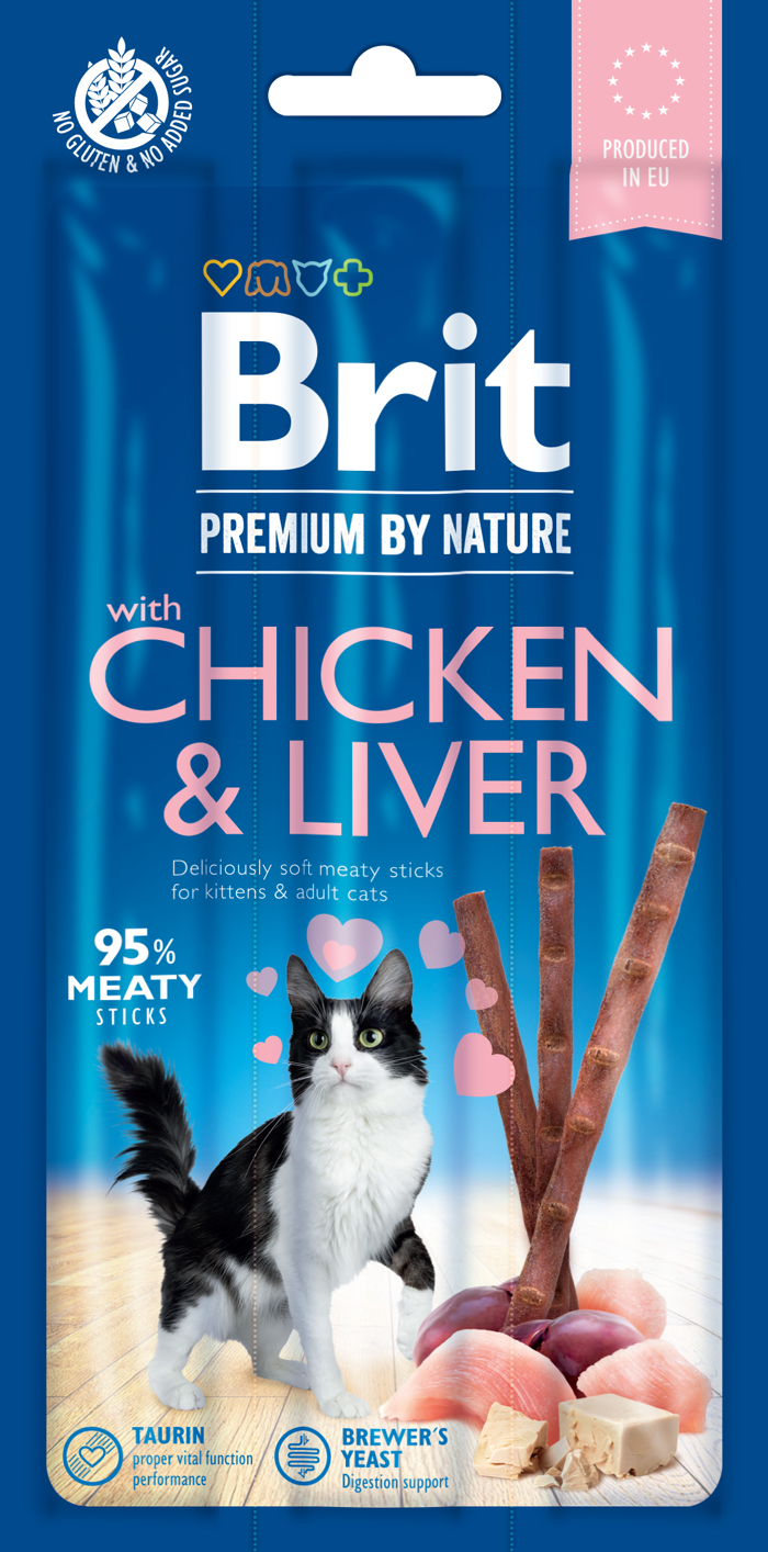 Brit Premium® Cat Sticks Chicken & Liver 3tmx