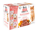 Brit Care® Cat Pouches Fillets in Gravy Flavour Box 12x85gr