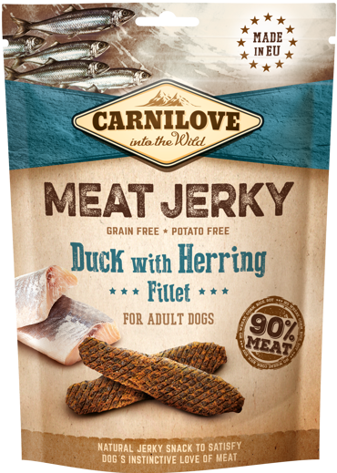 Carnilove® Dog Snack Meat Jerky Duck with Herring Fillet 100gr