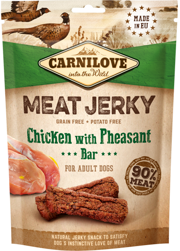 Carnilove® Dog Snack Meat Jerky Chicken with Pheasant Bar 100gr