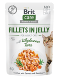 Brit Care® Cat Pouches Fillets In Jelly Tuna with Carrot & Rosemary 85gr