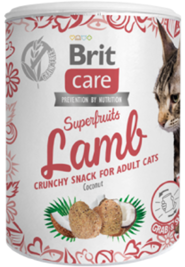 Brit Care® Cat Superfruits Snack Lamb 100gr