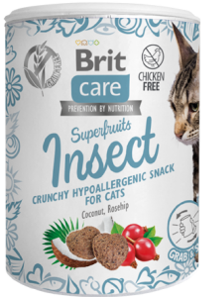 Brit Care® Cat Superfruits Snack Insect 100gr