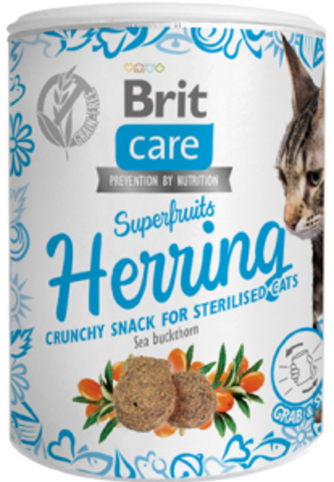 Brit Care® Cat Superfruits Snack Herring 100gr