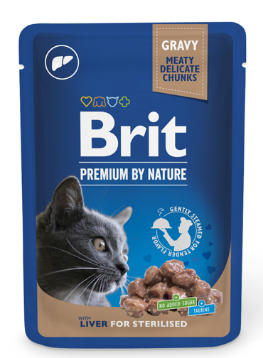 Brit Premium By Nature® Cat Pouches Liver Sterilised 100gr