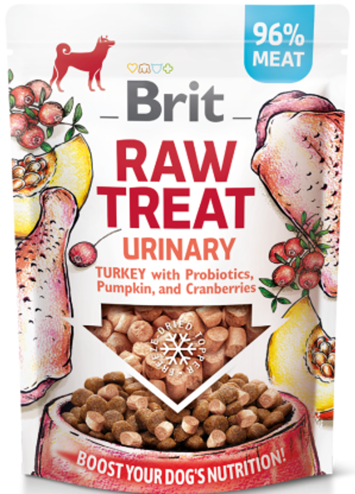 Brit Raw Treat® Urinary Turkey with Probiotics. Pumpkin & Cranberries 40gr