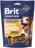 Brit Premium By Nature® Dog Semi-Moist Snacks Happy Chicken with Rasberry 180gr