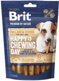 Brit Premium By Nature® Dog Collagen Sticks Happy Chewing Day with Tumeric & Peanut Butter 50gr 7tmx