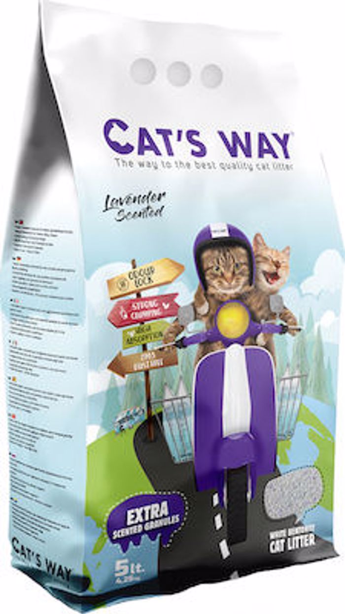 Cat's Way Ammos Gtas Betonitis me Aroma Lebanta Clumping 5lt	