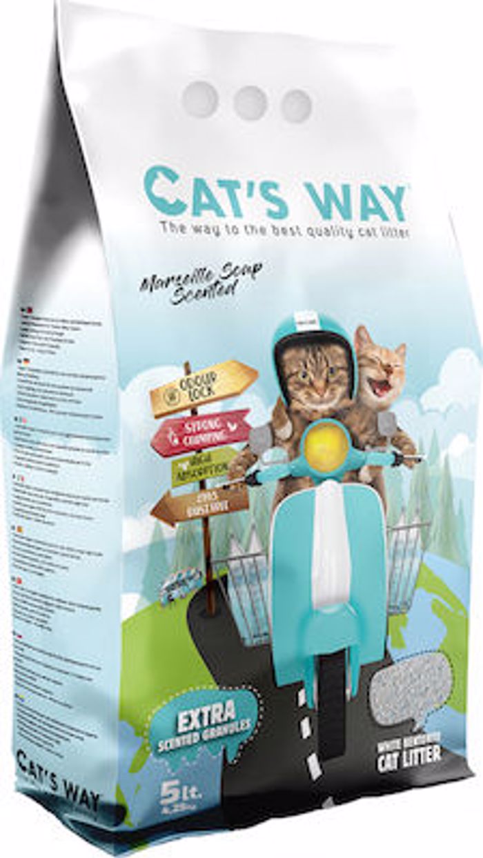 Cat's Way Ammos Gtas Betonitis me Aroma Sapouni Massalias Clumping 5lt