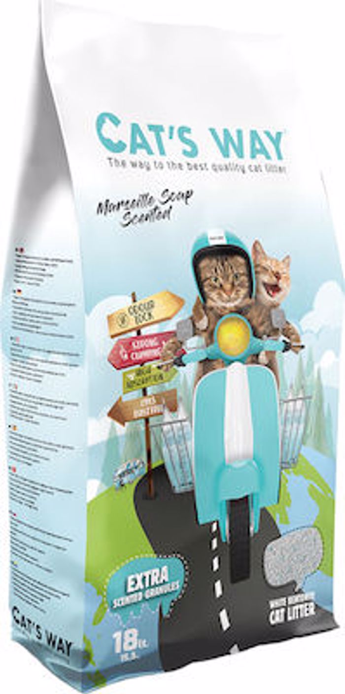 Cat's Way Ammos Gtas Betonitis me Aroma Sapouni Massalias Clumping 18lt	