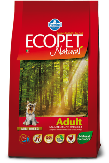 ECOPET NATURAL ADULT MINI 2.5KG ΞΗΡΑ ΤΡΟΦΗ ΣΚΥΛΟΥ