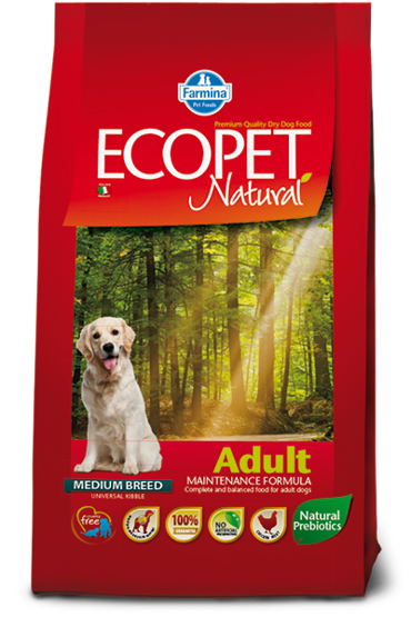ECOPET NATURAL ADULT MED 2.5KG ΞΗΡΑ ΤΡΟΦΗ ΣΚΥΛΟΥ