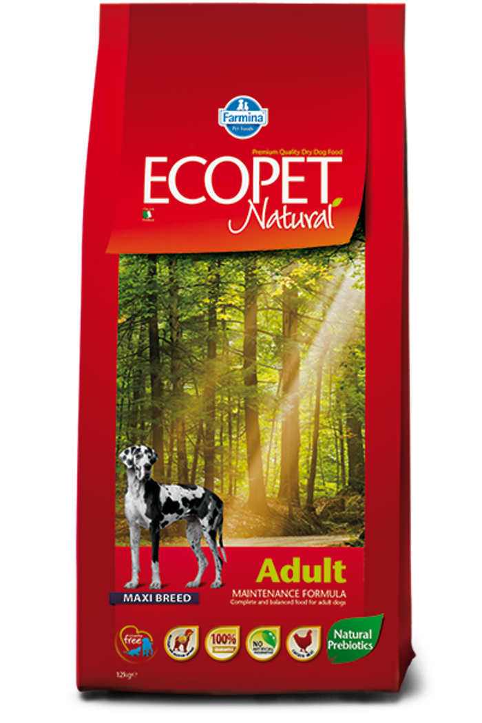 ECOPET NATURAL ADULT MAXI 12KG XIRA TROFI SKuLOu