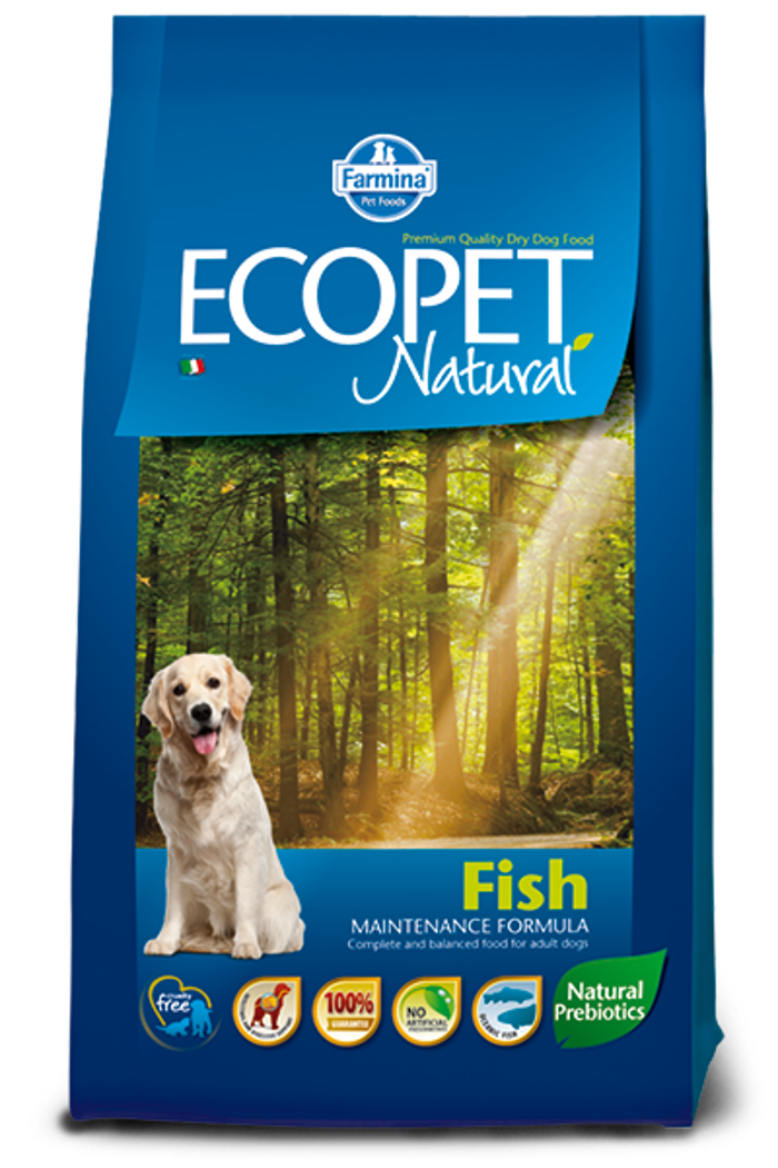 ECOPET NATURAL FISH 12KG XIRA TROFI SKuLOu