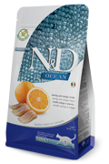 Farmina N&D Ocean Adult Grain Free Xira Trofi ga Enilikes Gtes me Renga kai Portokali 1,5Kg