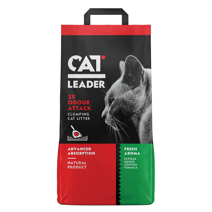 Cat Leader Clumping Odour Ammos Gtas Fresh Wild Nature Kokkino Clumping 10kg	
