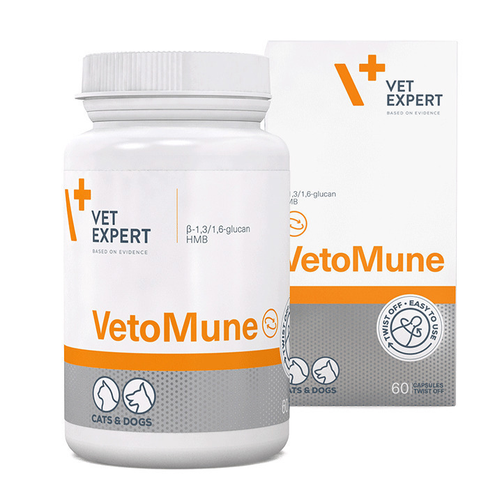 VetExpert Vetomune Sumpliroma Diatrofis Skulou ga tin Enisxusi tou Anosopoiitikou Sustimatos 60 kapsoules twist off
