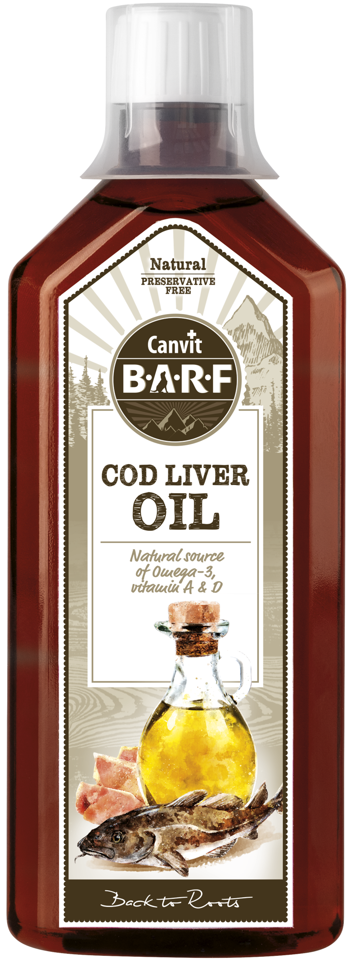 Canvit B.A.R.F.® Dog Cod Liver Oil 500ml