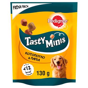 PEDIGREE TASTY MINIS ΚΟΤΟΠΟΥΛΟ & ΠΑΠΙΑ 130g