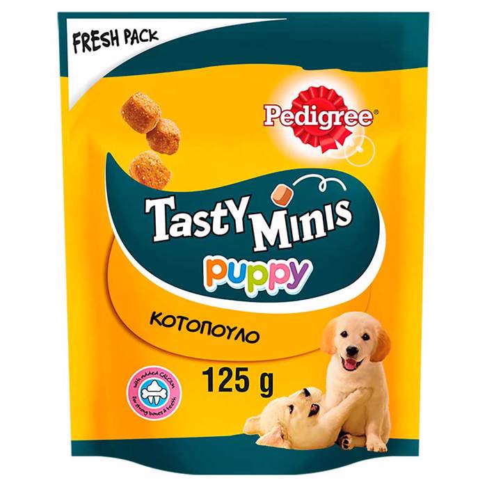 PEDIGREE TASTY MINIS JUNIOR KOTOPOuLO 125g