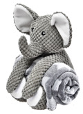GREY CUTE TOY WITH BLANKET