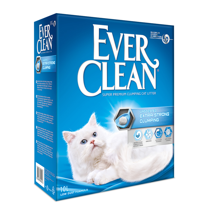 Ever Clean Extra Strong Clumping Cat Litter Unscented 10L 