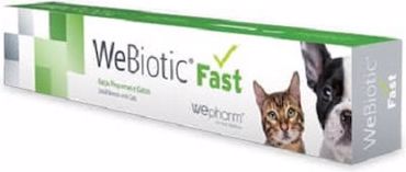 WeBiotic Fast Συμπλήρωμα Διατροφής  Προβιοτικά Σκύλου Kai Γάτας σε Πάστα 15ml