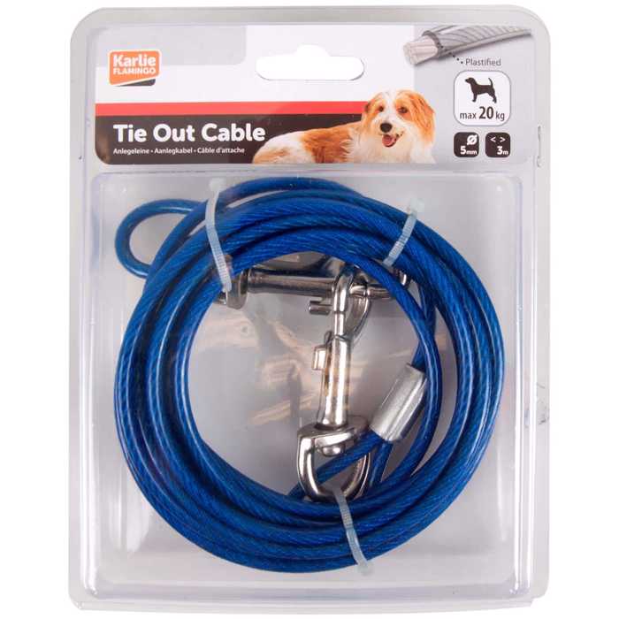 TIE OUT CABLE BLUE 3M 5mm