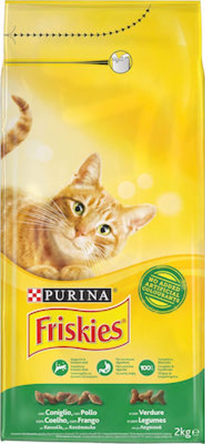 Purina Friskies Adult Xira Trofi ga Enilikes Gtes me Kouneli Kotopoulo Laxanika 2kg