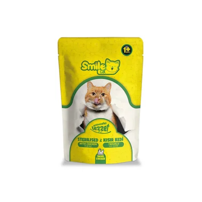Smile Cat  Sterilised ugi Trofi Gtas Se Saltsa Me Kotopoulo 100gr