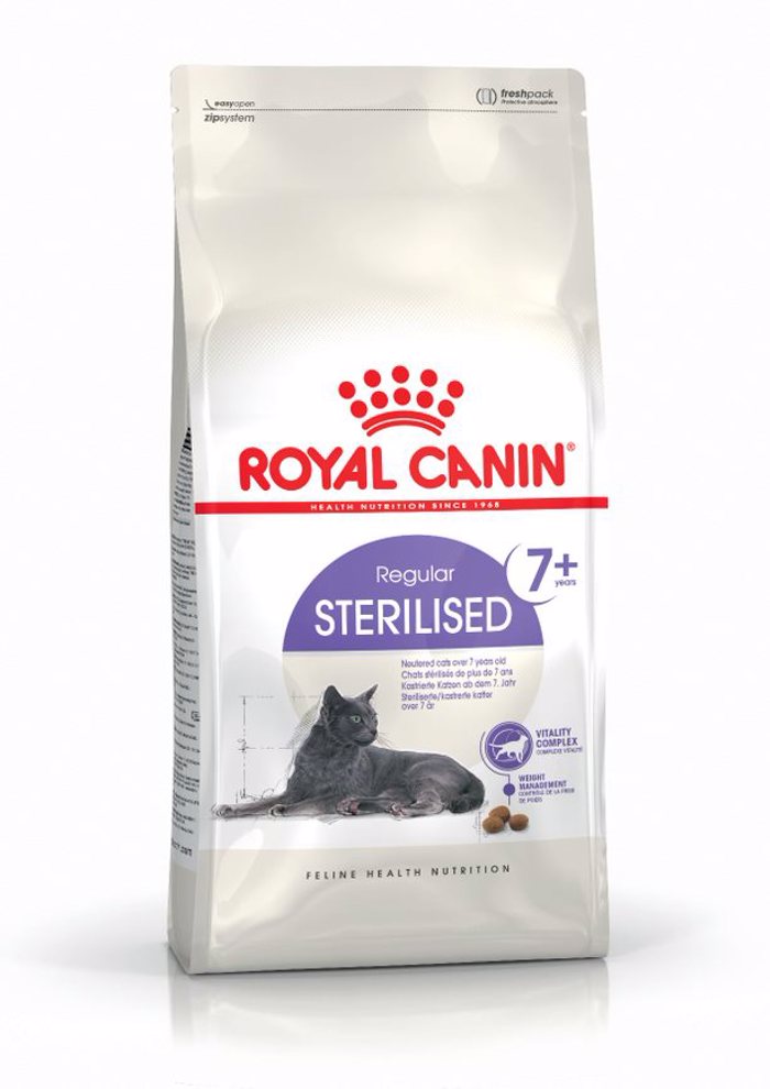 Royal Canin Sterilised 7+ Xira Trofi Gtas 400G