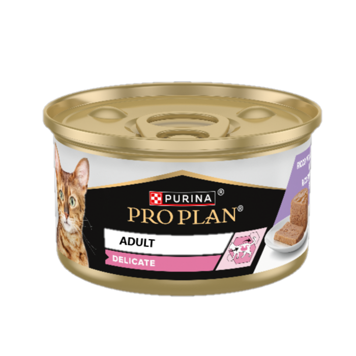 PURINA PRO PLAN Adult Delicate ugi Trofi Gtas Mous me Glopoula 85g